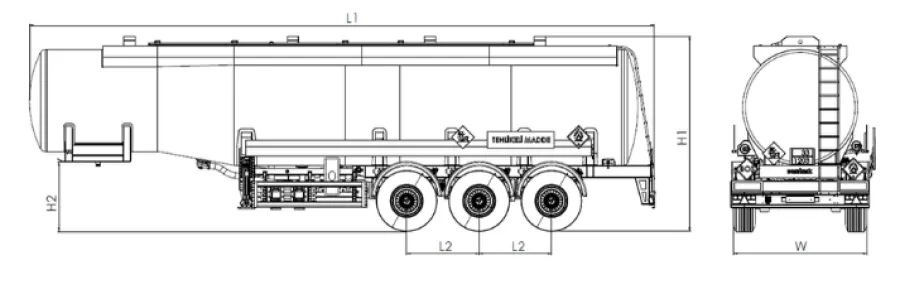 ADR’li Semi Trailer Çelik Tanker